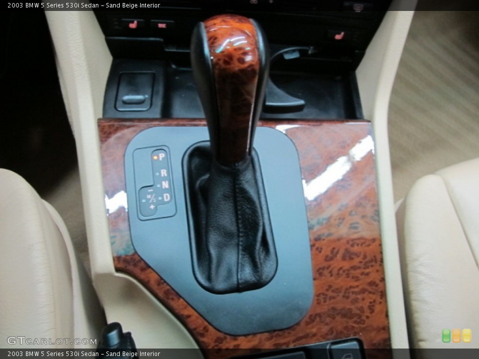 Sand Beige Interior Transmission for the 2003 BMW 5 Series 530i Sedan #69611279