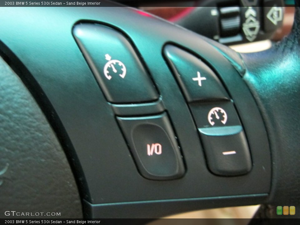 Sand Beige Interior Controls for the 2003 BMW 5 Series 530i Sedan #69611306