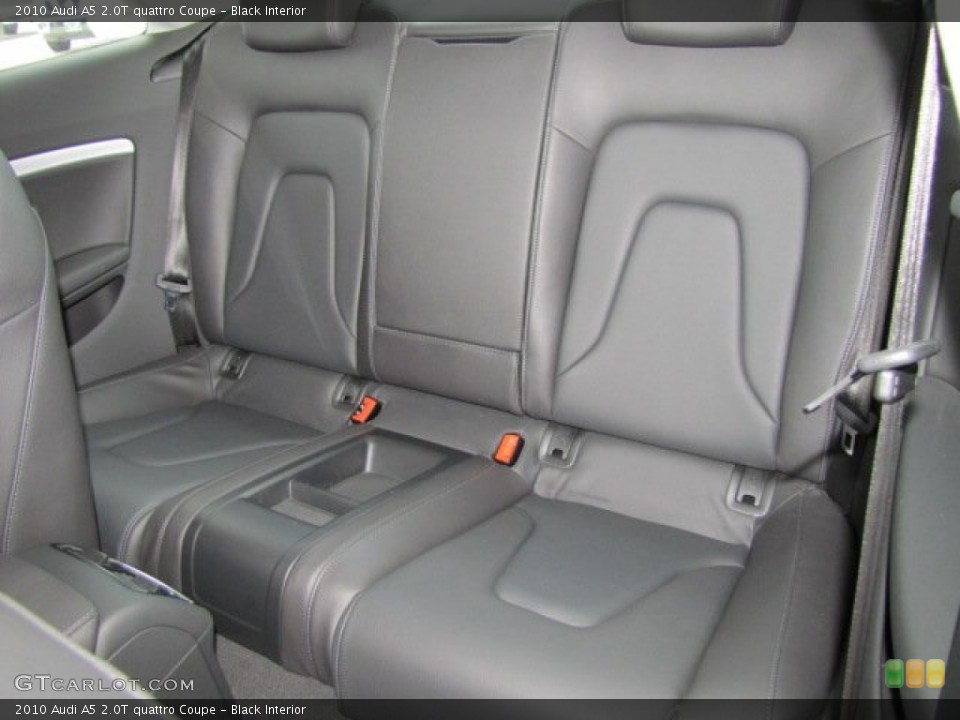 Black Interior Rear Seat for the 2010 Audi A5 2.0T quattro Coupe #69612115