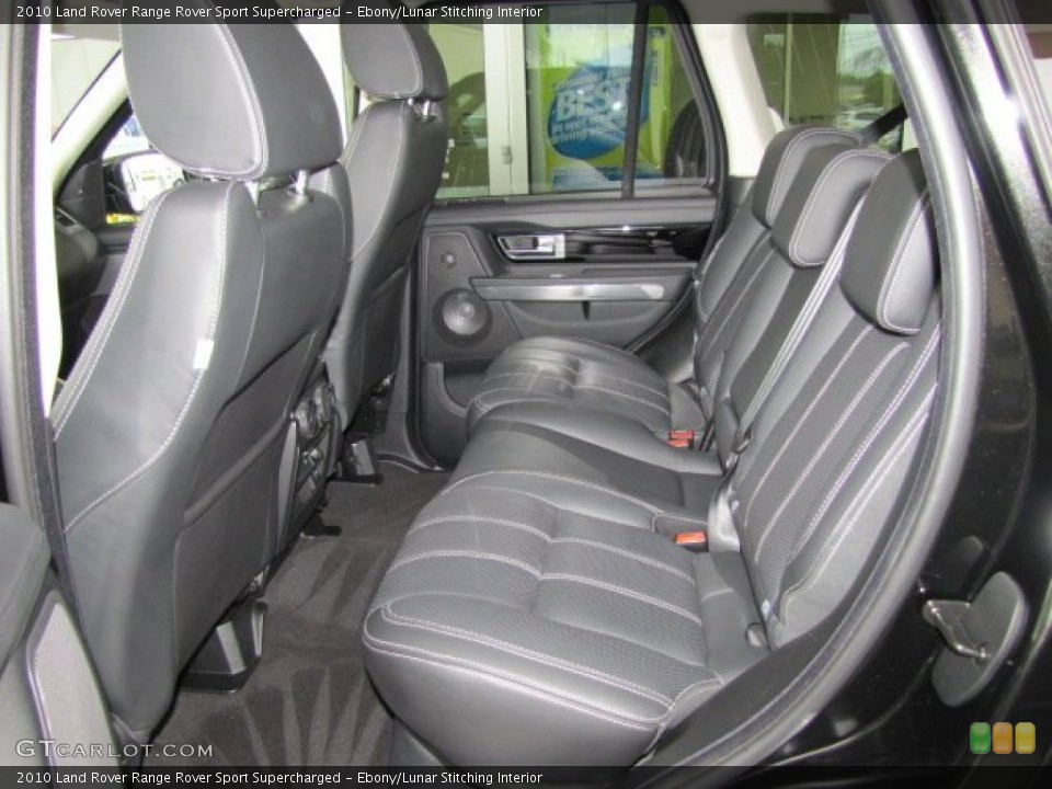 Ebony/Lunar Stitching Interior Rear Seat for the 2010 Land Rover Range Rover Sport Supercharged #69612802