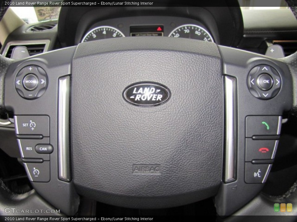 Ebony/Lunar Stitching Interior Controls for the 2010 Land Rover Range Rover Sport Supercharged #69613039