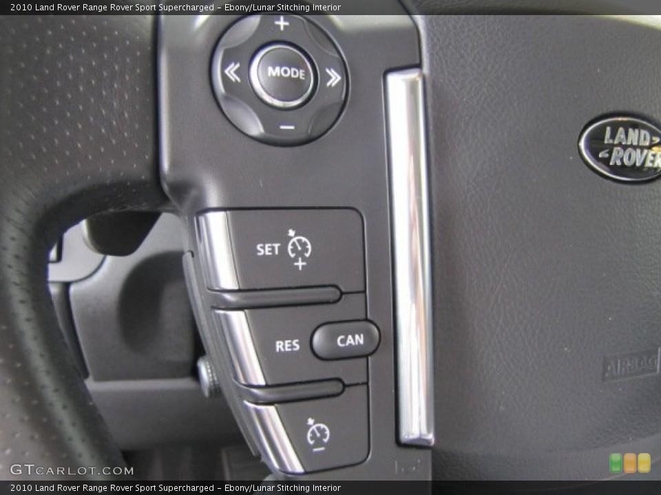 Ebony/Lunar Stitching Interior Controls for the 2010 Land Rover Range Rover Sport Supercharged #69613048