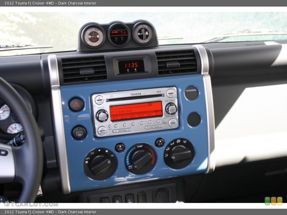 Dark Charcoal Interior Controls for the 2012 Toyota FJ Cruiser 4WD #69615541