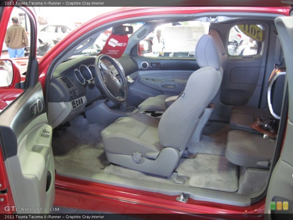Graphite Gray Interior Prime Interior for the 2011 Toyota Tacoma X-Runner #69617500