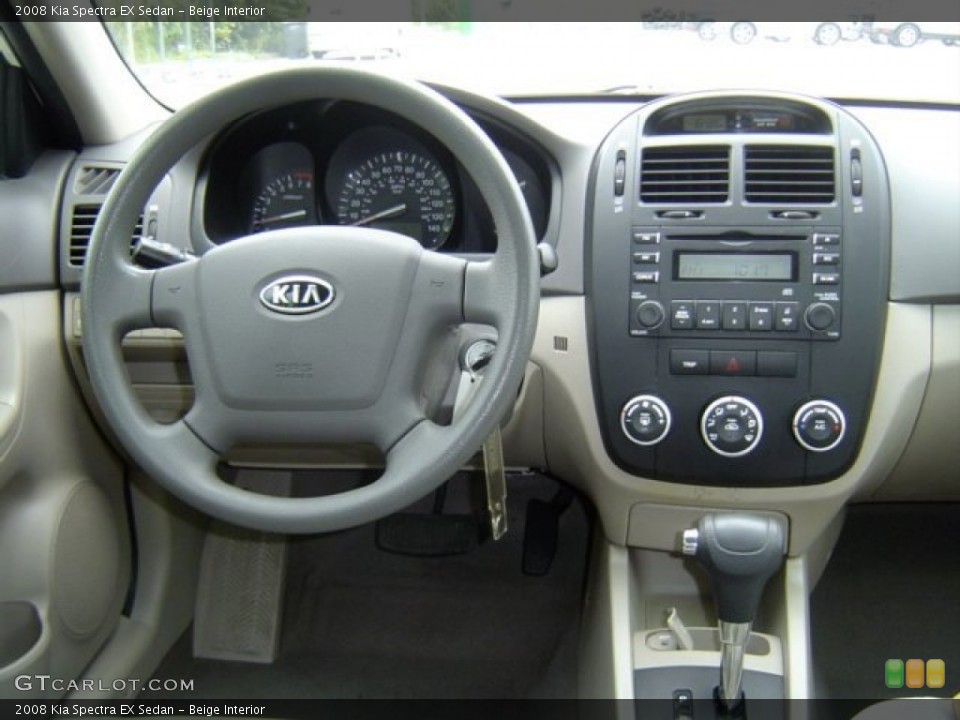 Beige Interior Dashboard for the 2008 Kia Spectra EX Sedan #69620184
