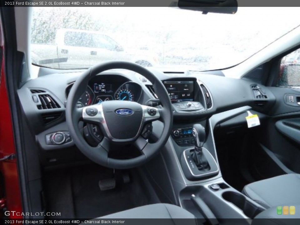 Charcoal Black Interior Dashboard for the 2013 Ford Escape SE 2.0L EcoBoost 4WD #69620373