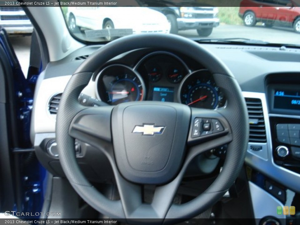 Jet Black/Medium Titanium Interior Steering Wheel for the 2013 Chevrolet Cruze LS #69623800