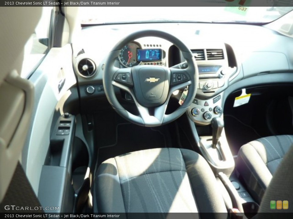 Jet Black/Dark Titanium Interior Dashboard for the 2013 Chevrolet Sonic LT Sedan #69624493