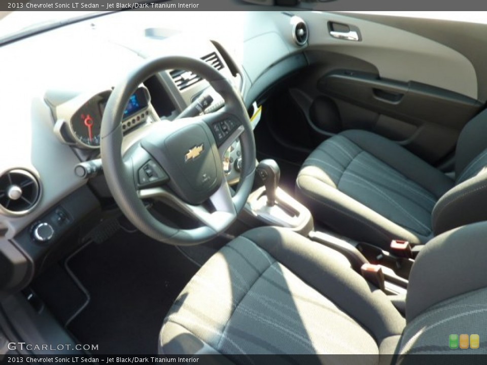 Jet Black/Dark Titanium Interior Prime Interior for the 2013 Chevrolet Sonic LT Sedan #69624511