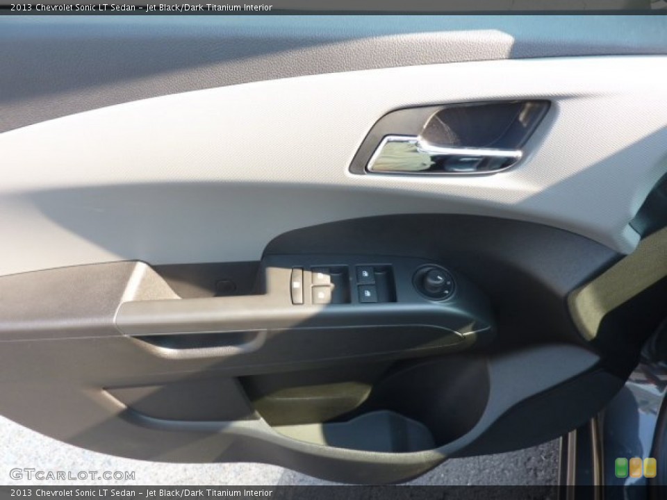 Jet Black/Dark Titanium Interior Door Panel for the 2013 Chevrolet Sonic LT Sedan #69624523