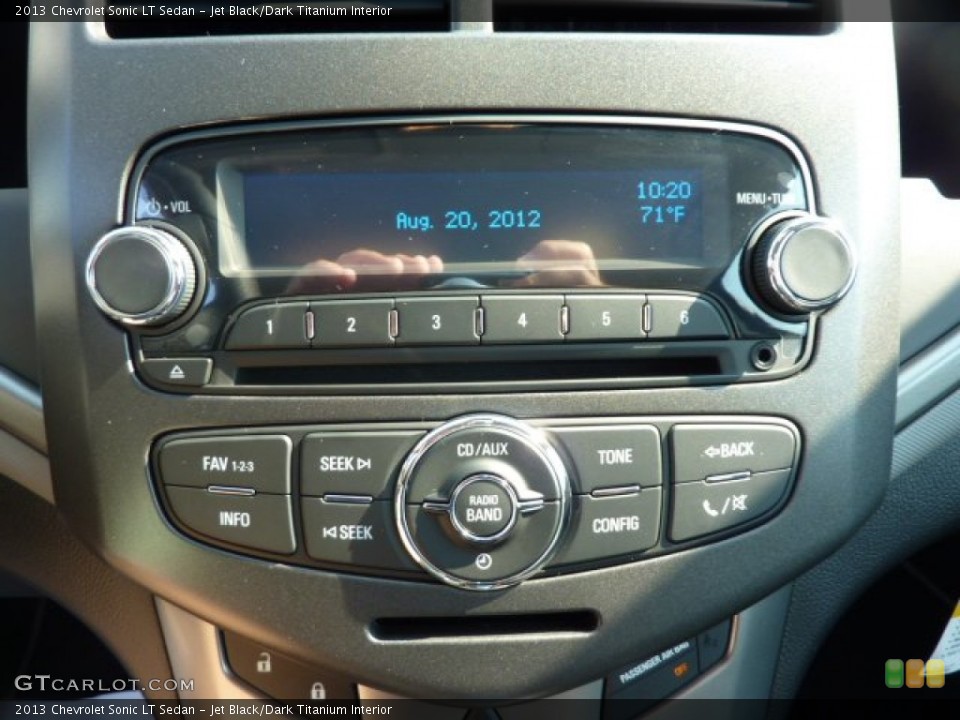 Jet Black/Dark Titanium Interior Audio System for the 2013 Chevrolet Sonic LT Sedan #69624538