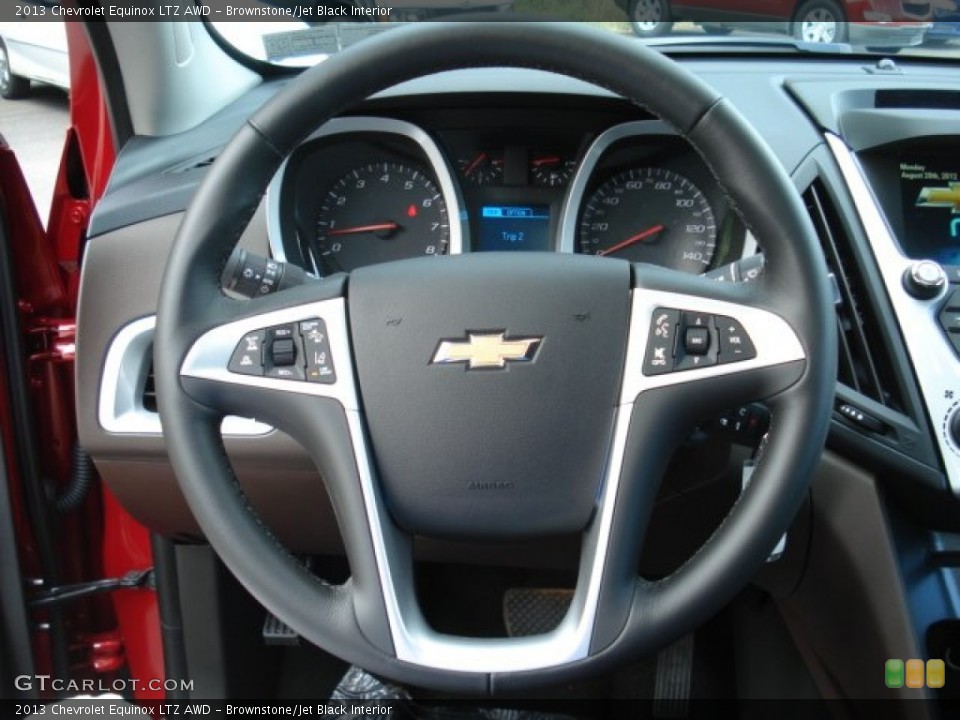 Brownstone/Jet Black Interior Steering Wheel for the 2013 Chevrolet Equinox LTZ AWD #69624682