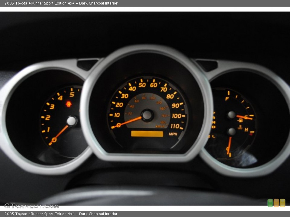 Dark Charcoal Interior Gauges for the 2005 Toyota 4Runner Sport Edition 4x4 #69624724