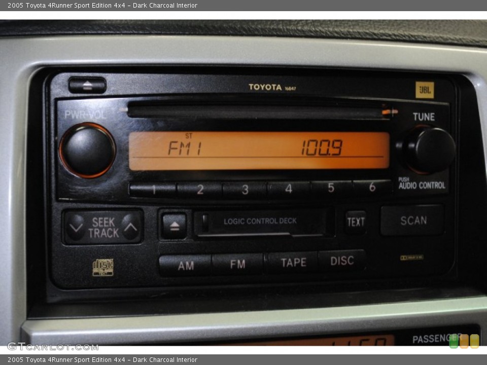 Dark Charcoal Interior Audio System for the 2005 Toyota 4Runner Sport Edition 4x4 #69624748