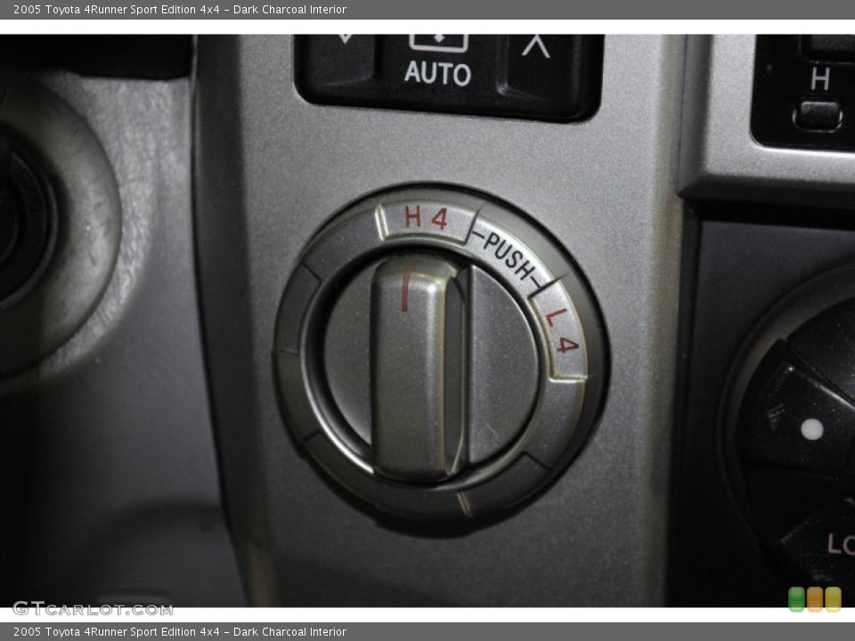 Dark Charcoal Interior Controls for the 2005 Toyota 4Runner Sport Edition 4x4 #69624757