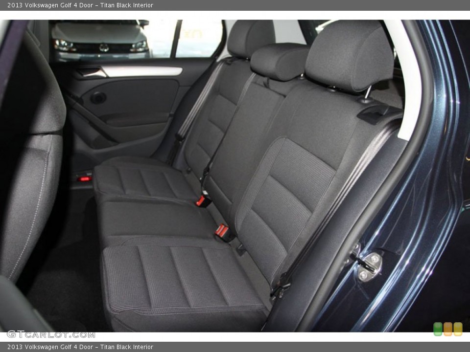 Titan Black Interior Rear Seat for the 2013 Volkswagen Golf 4 Door #69626476