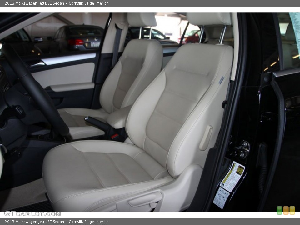Cornsilk Beige Interior Front Seat for the 2013 Volkswagen Jetta SE Sedan #69627343