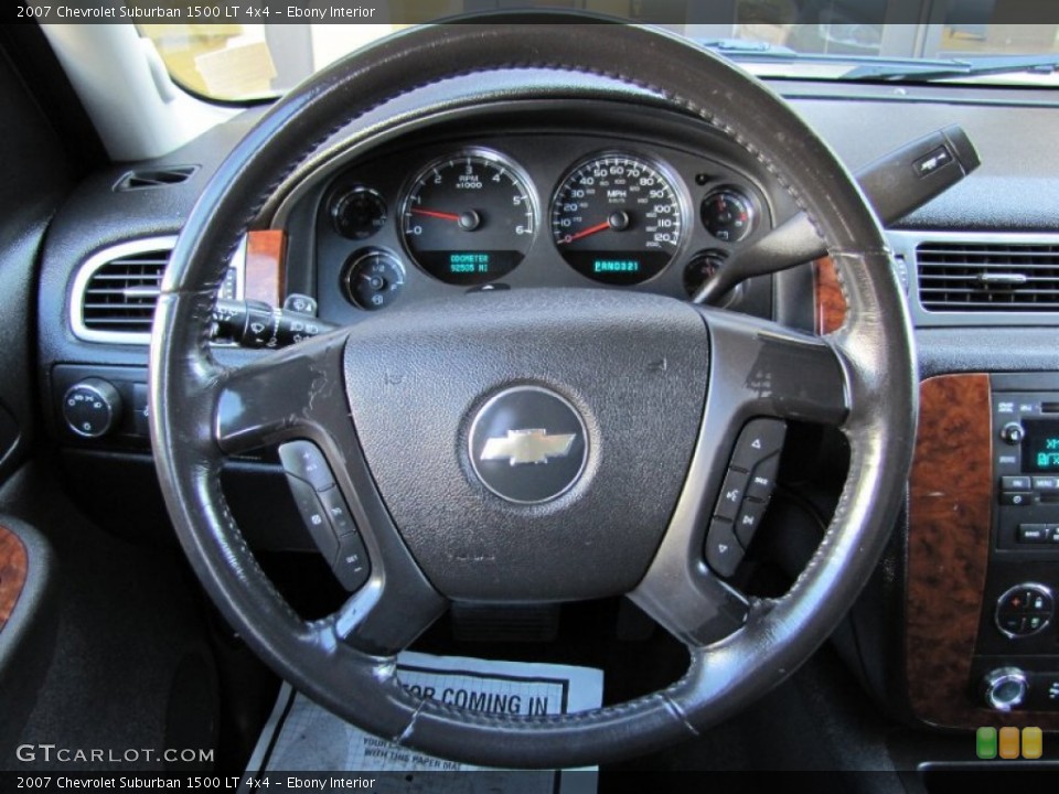 Ebony Interior Steering Wheel for the 2007 Chevrolet Suburban 1500 LT 4x4 #69627943