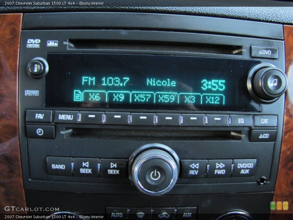 Ebony Interior Audio System for the 2007 Chevrolet Suburban 1500 LT 4x4 #69628024