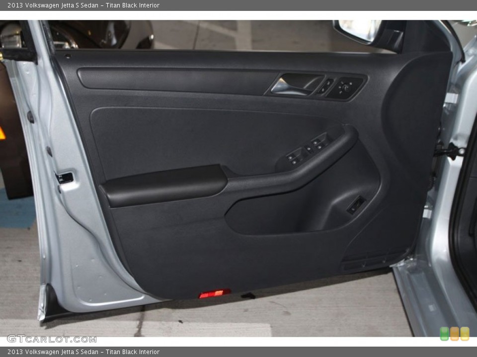 Titan Black Interior Door Panel for the 2013 Volkswagen Jetta S Sedan #69628354