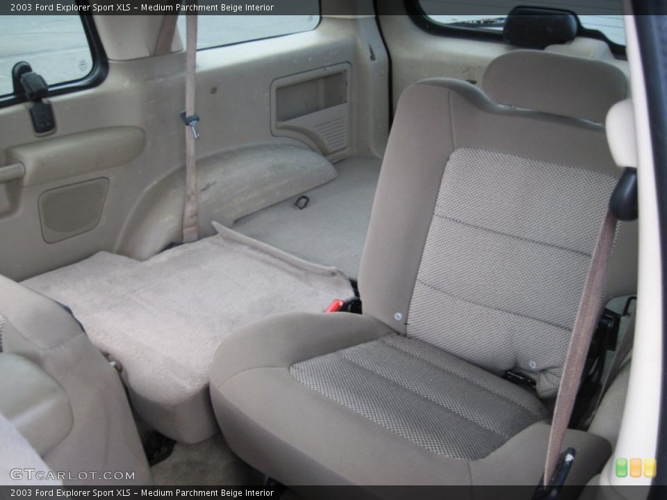 Medium Parchment Beige Interior Rear Seat for the 2003 Ford Explorer Sport XLS #69628837