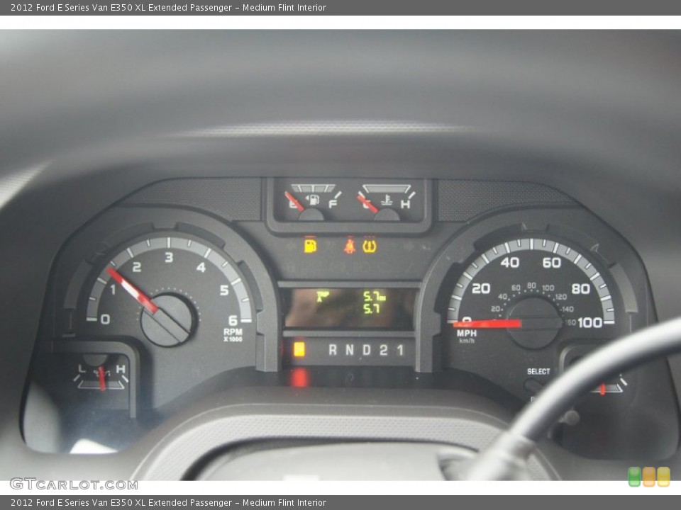 Medium Flint Interior Gauges for the 2012 Ford E Series Van E350 XL Extended Passenger #69629578