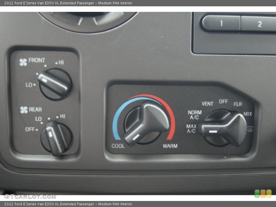 Medium Flint Interior Controls for the 2012 Ford E Series Van E350 XL Extended Passenger #69629587