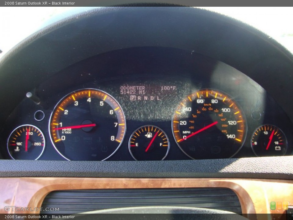 Black Interior Gauges for the 2008 Saturn Outlook XR #69630184