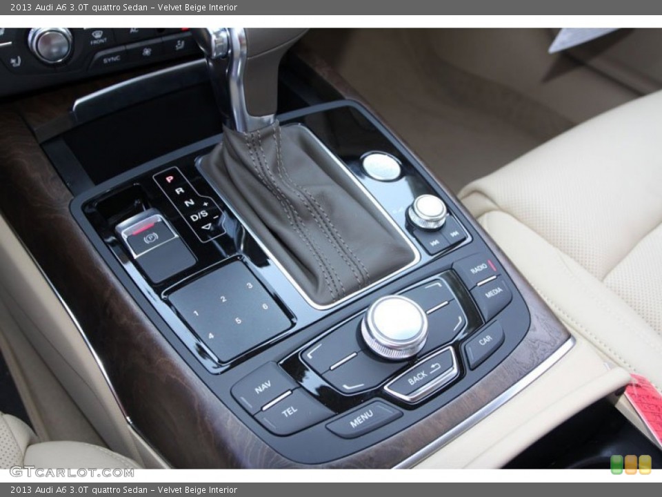 Velvet Beige Interior Controls for the 2013 Audi A6 3.0T quattro Sedan #69630781