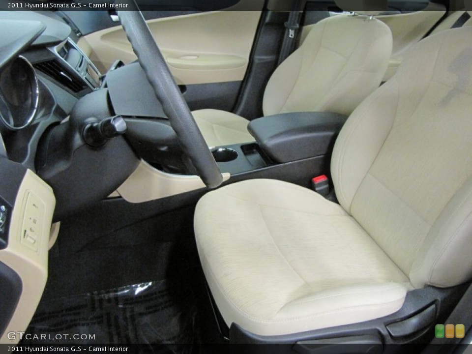 Camel Interior Front Seat for the 2011 Hyundai Sonata GLS #69630976
