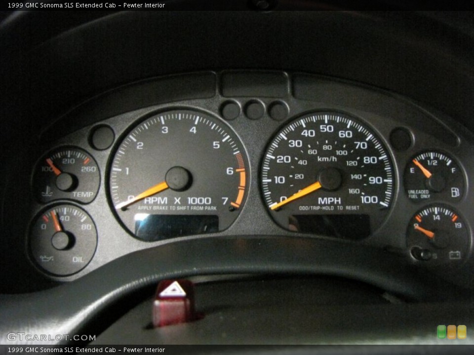 Pewter Interior Gauges for the 1999 GMC Sonoma SLS Extended Cab #69631333