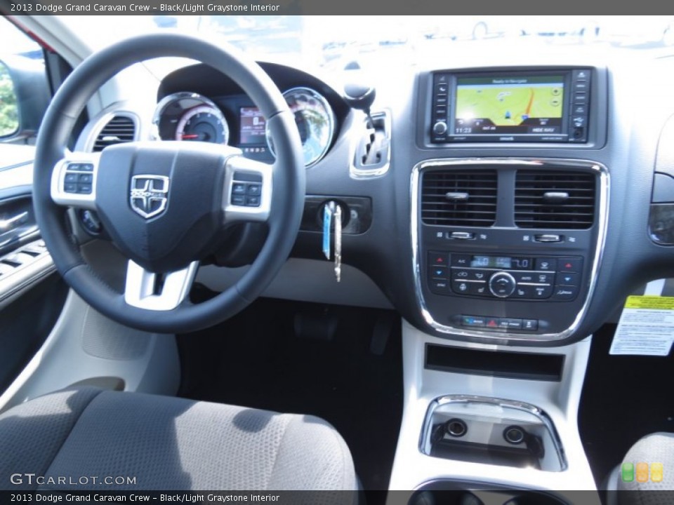 Black/Light Graystone Interior Dashboard for the 2013 Dodge Grand Caravan Crew #69631507
