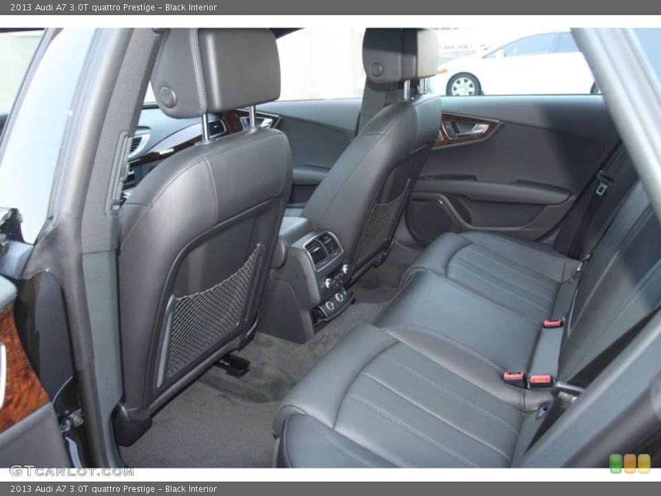 Black Interior Rear Seat for the 2013 Audi A7 3.0T quattro Prestige #69631966