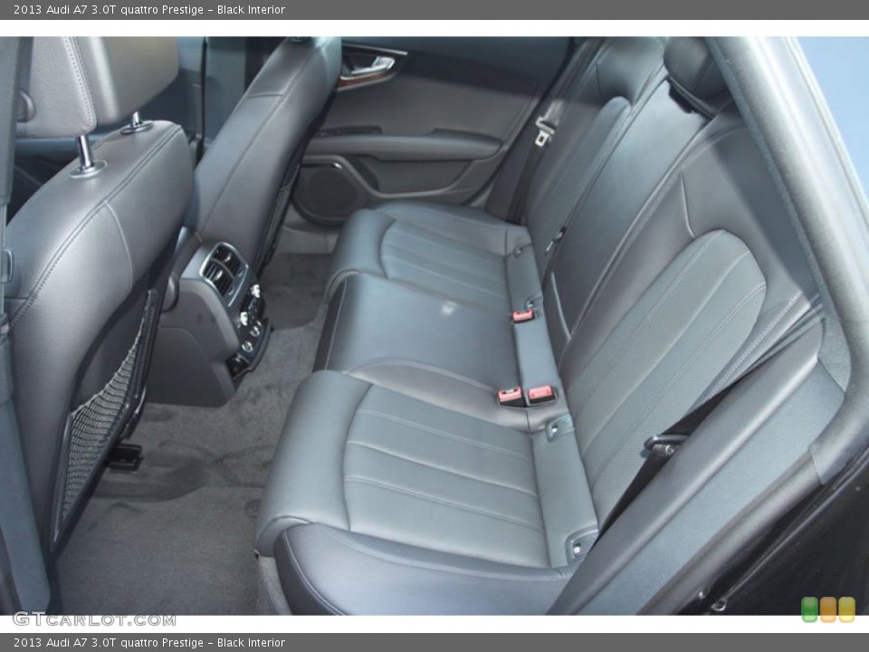 Black Interior Rear Seat for the 2013 Audi A7 3.0T quattro Prestige #69631975
