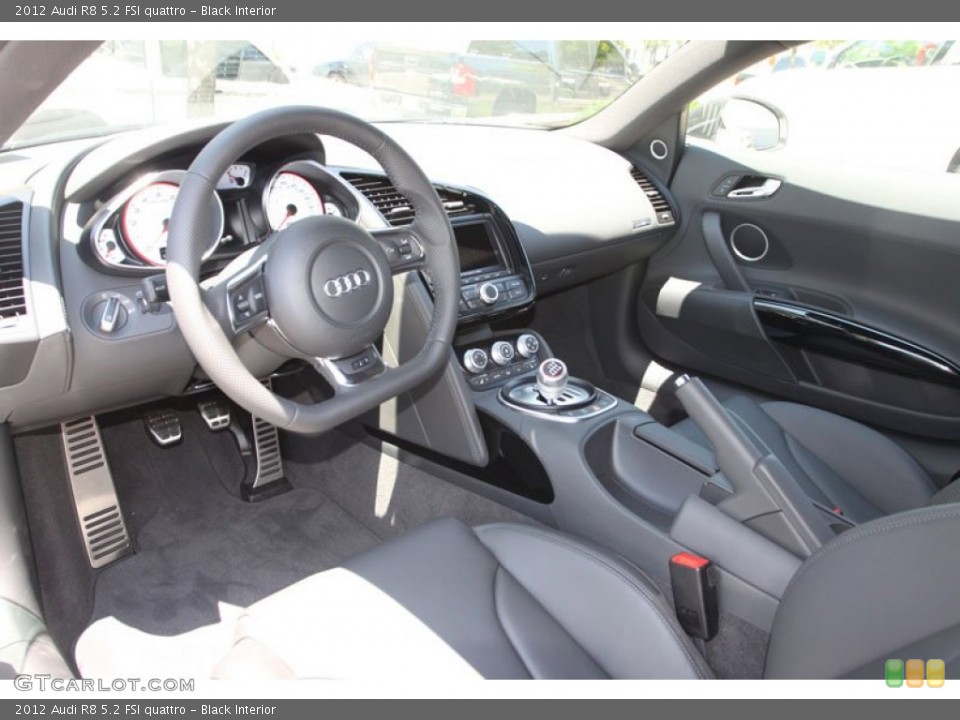 Black Interior Prime Interior for the 2012 Audi R8 5.2 FSI quattro #69632437