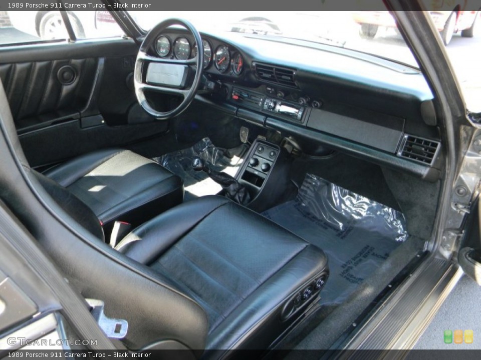 Black Interior Dashboard for the 1989 Porsche 911 Carrera Turbo #69632521