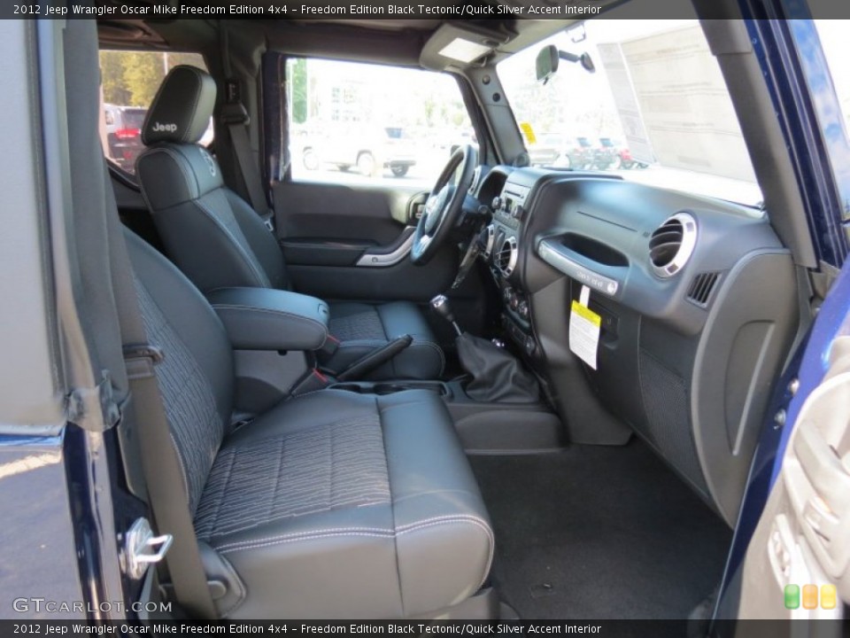 Freedom Edition Black Tectonic/Quick Silver Accent Interior Photo for the 2012 Jeep Wrangler Oscar Mike Freedom Edition 4x4 #69633262