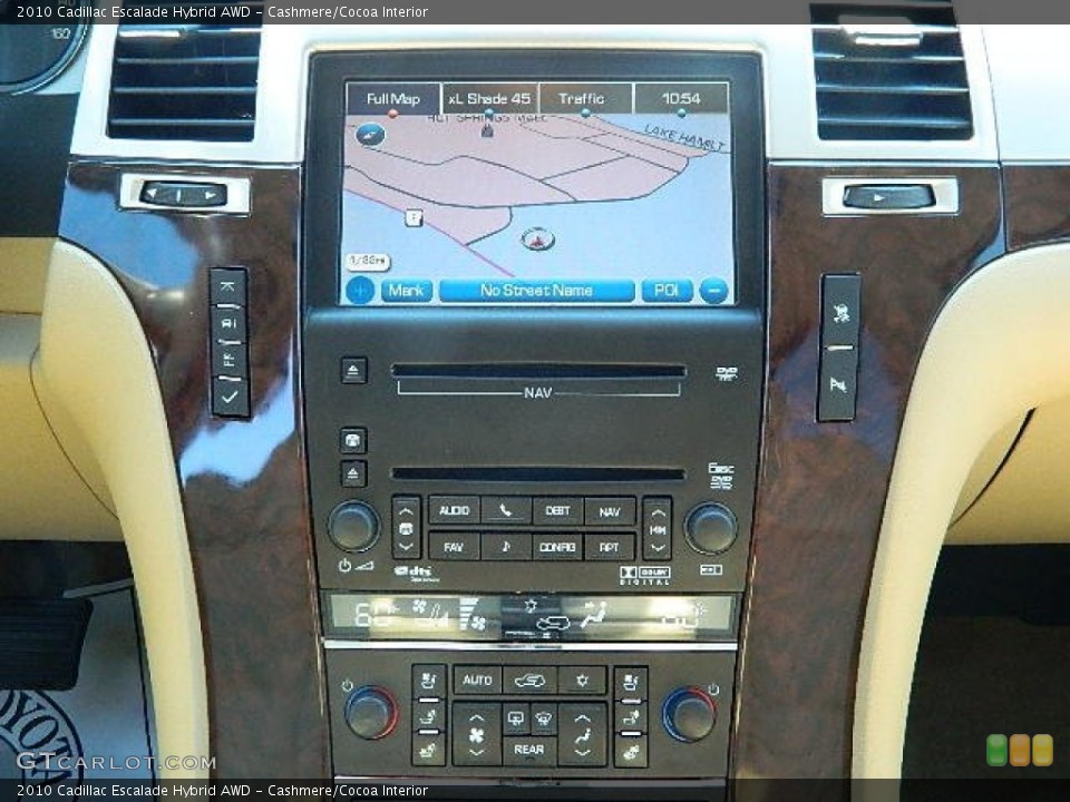 Cashmere/Cocoa Interior Controls for the 2010 Cadillac Escalade Hybrid AWD #69639067