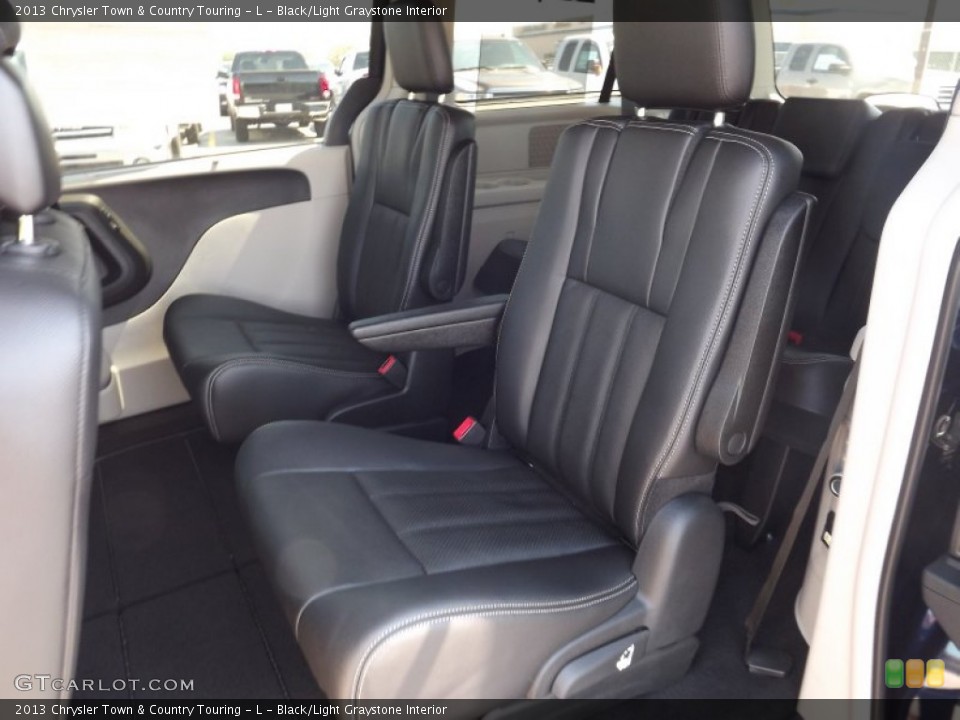Black/Light Graystone Interior Rear Seat for the 2013 Chrysler Town & Country Touring - L #69639916