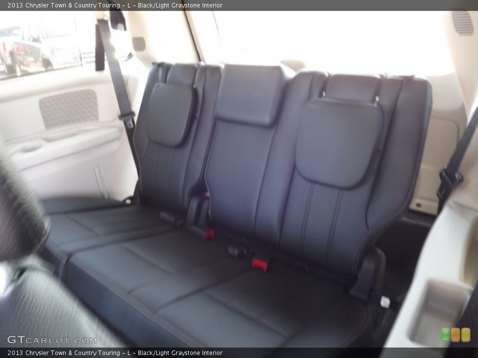 Black/Light Graystone Interior Rear Seat for the 2013 Chrysler Town & Country Touring - L #69639925