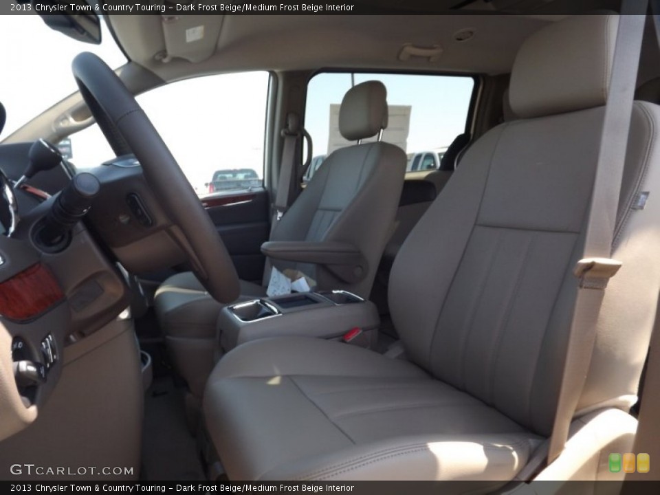 Dark Frost Beige/Medium Frost Beige Interior Front Seat for the 2013 Chrysler Town & Country Touring #69640042
