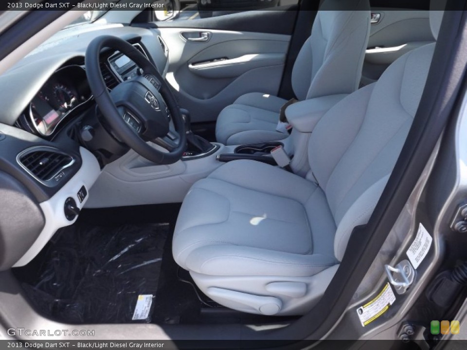 Black/Light Diesel Gray Interior Front Seat for the 2013 Dodge Dart SXT #69640279