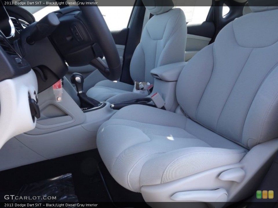 Black/Light Diesel Gray Interior Front Seat for the 2013 Dodge Dart SXT #69640297