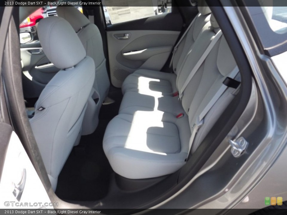Black/Light Diesel Gray Interior Rear Seat for the 2013 Dodge Dart SXT #69640306