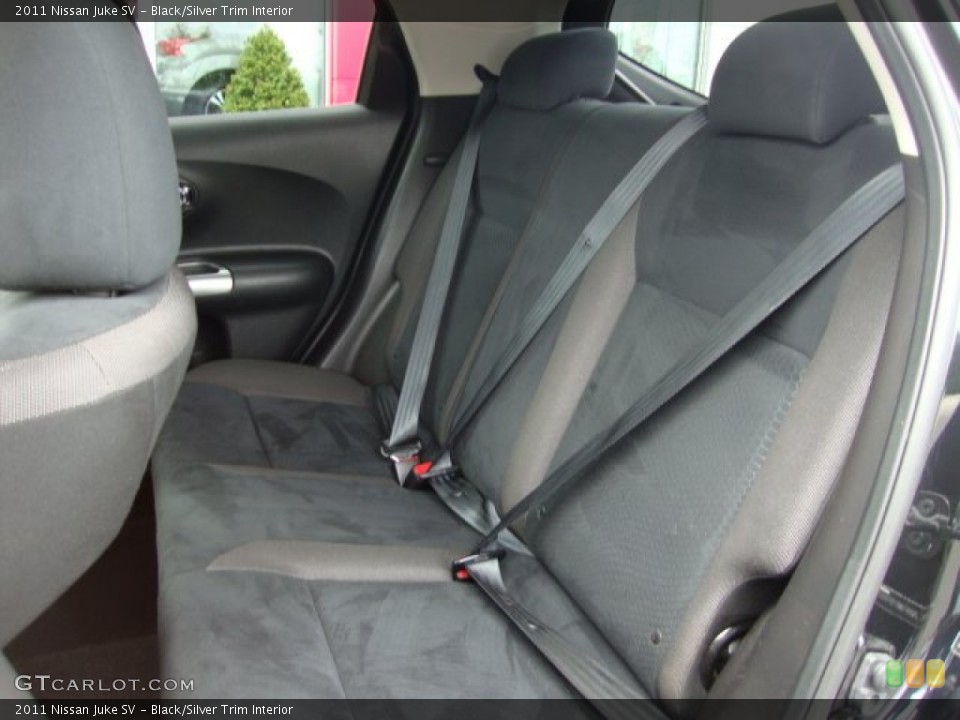 Black/Silver Trim Interior Rear Seat for the 2011 Nissan Juke SV #69643531