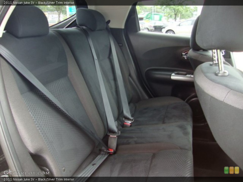 Black/Silver Trim Interior Rear Seat for the 2011 Nissan Juke SV #69643567