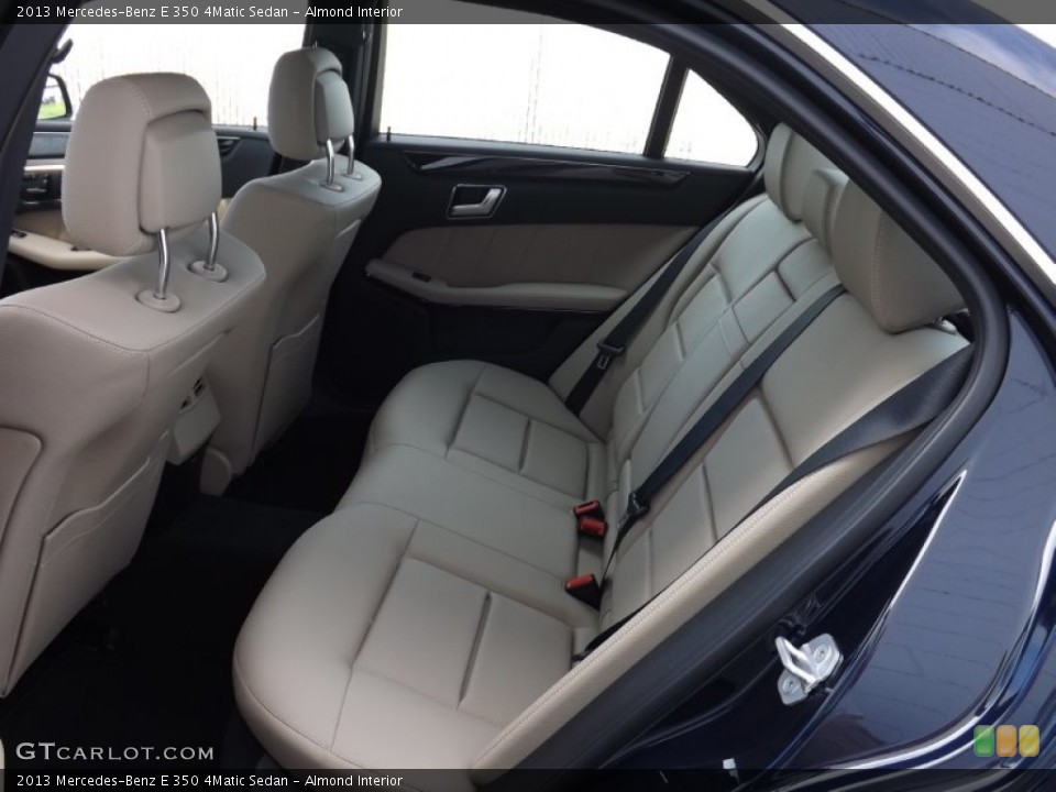 Almond Interior Rear Seat for the 2013 Mercedes-Benz E 350 4Matic Sedan #69644110