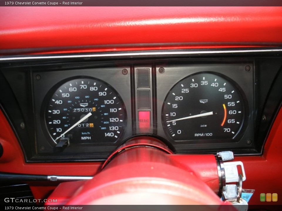 Red Interior Gauges for the 1979 Chevrolet Corvette Coupe #69644254