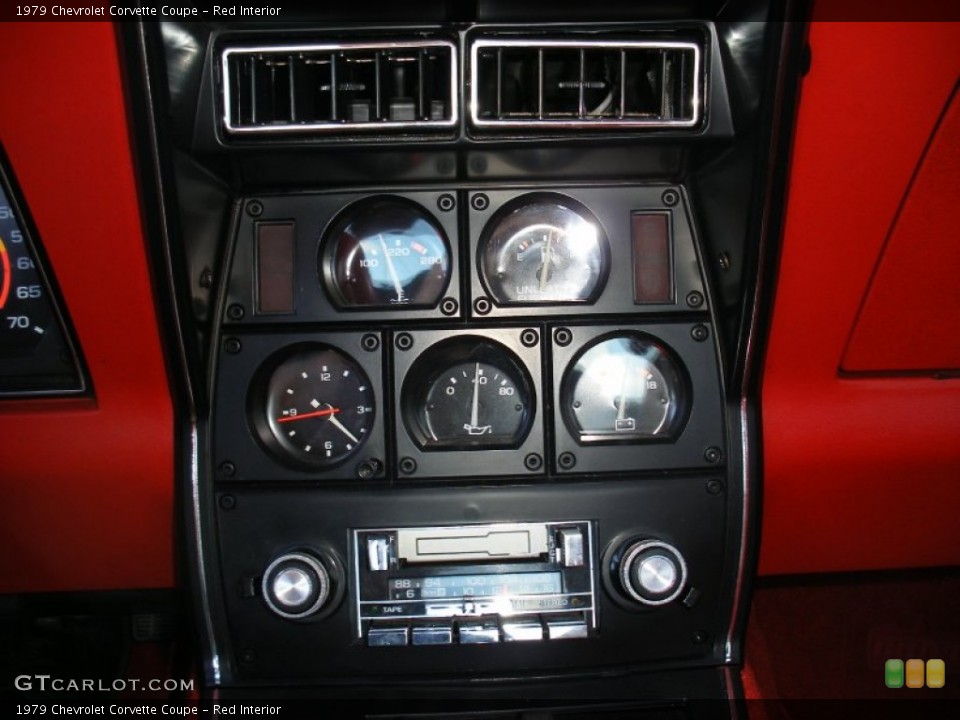 Red Interior Gauges for the 1979 Chevrolet Corvette Coupe #69644305