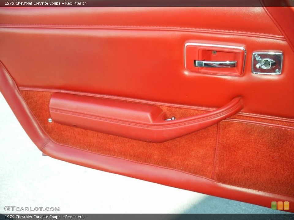 Red Interior Door Panel for the 1979 Chevrolet Corvette Coupe #69644341